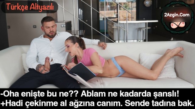 Koltukta Kitap Okuyan Baldızına Uzun Sikini Gösterip Yalatmak İstiyor – HD Seks İzle
